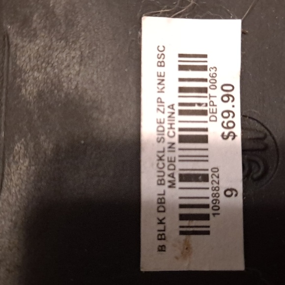 Torrid size 9W black double strap buckle side zip boot - Picture 9 of 9